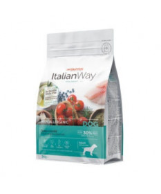 Italian Way Ideal Weight Hypoallergenic per Cane Adult Medium Maxi con Trota e Mirtilli da 3 kg
