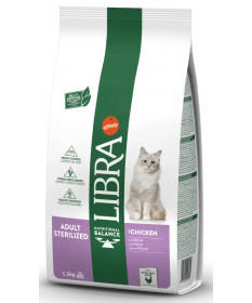 Libra per Gatti Adulti Sterilizzati al Pollo da 1,5 Kg 