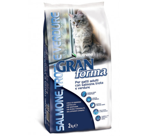 Nutrena Gran Forma per Gatto Adult con Salmone, Trota e Verdure da 2kg