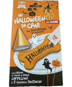 Halloween Biscottone per Cani da glassare con crema di pollo 