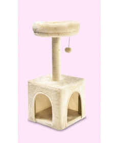 Vitakraft Tiragraffi con Cuccetta e Soft Bed Beige 31x31x71h cm 