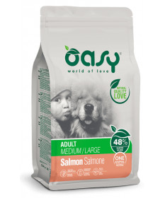 Oasy Monoproteico per Cane Adult Medium/Large con Salmone da 12 Kg
