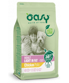 Oasy Light in Fat per Cane Adult con Pollo da 3 Kg