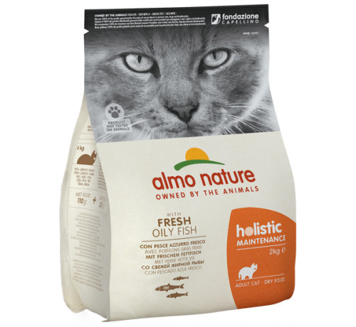 Almo Nature Holistic per Gatto Adult con Pesce Azzurro e Riso da 2Kg
