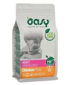 Oasy per Gatto Adult Sterilized con Pollo da 1,5 Kg