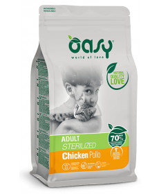 Oasy per Gatto Adult Sterilized con Pollo da 300 gr