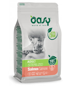 Oasy per Gatto Adult Sterilized con Salmone da 300 gr