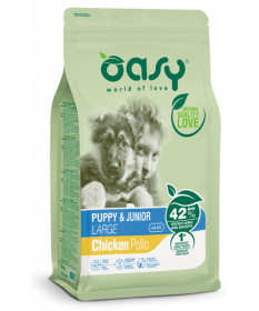 Oasy per Cane Puppy e Junior Large con Pollo da 3 Kg