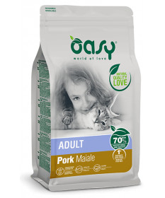 Oasy Gatto Adult con Maiale da 1,5 Kg