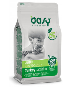 Oasy Gatto Adult Sterilized con Tacchino da 300 gr