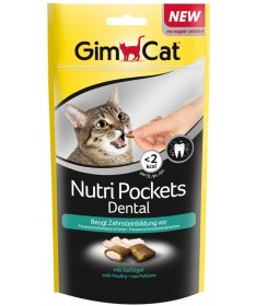 Gimborn Gimcat Nutri Pockets Dental con Pollame per Gatti da 60 gr 2