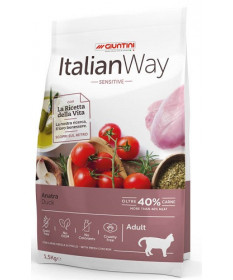 Italian Way Sensitive per Gatti Adulti con Anatra da 8 Kg
