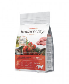 Italian Way Sensitive per Gatti Sterilizzati con Maiale e Piselli da 8 Kg