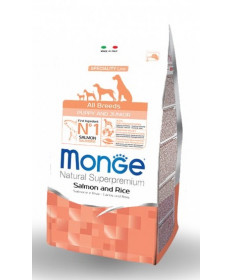 Monge per Cane Puppy e Junior All Breeds con Salmone e Riso da 800gr