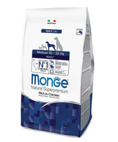 Monge Natural Superpremium per Cane Adult Medium Ricco di Pollo da 3 Kg