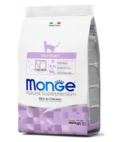 Monge Natural Superpremium per Gatto Sterilised Ricco di Pollo da 400 gr