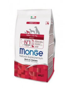 Monge Natural Superpremium per Cane Adult Mini Ricco di Pollo da 800 gr