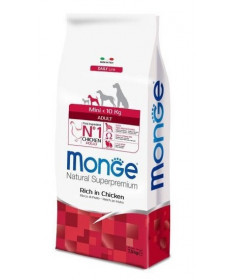 Monge Natural Superpremium per Cane Adult Mini Ricco di Pollo da 7,5 Kg