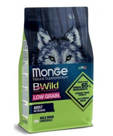 Monge Natural Superpremium Bwild Low Grain per Cane Adult All Breeds con Cinghiale da 12 Kg