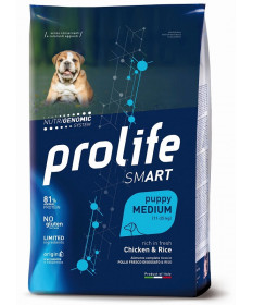Prolife Smart per Cani Puppy Medium con Pollo e Riso da 2,5 Kg