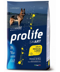 Prolife Smart per Cani Adult Medium/Large con Pollo e Riso da 12 Kg