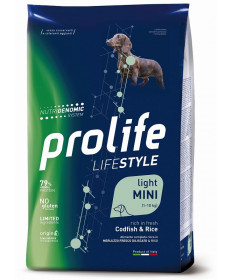 Prolife Life Style Light per Cani Mini con Merluzzo e Riso da 2 Kg