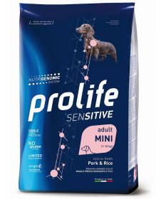 Prolife Sensitive per Cani Adult Mini con Maiale e Riso da 600 gr