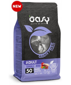 Oasy per Cani Adult Mini Grain Free con Anatra da 2,5 Kg