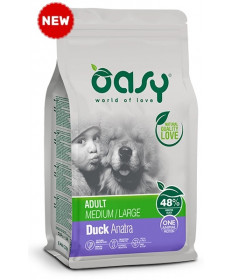 Oasy per Cani Adult Medium/Large con Anatra da 12 Kg 