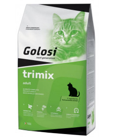 Golosi Cat Tri Mix con Pollo, Manzo e Riso per Gatti da 7,5 kg