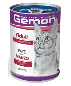 Gemon per Gatti Adulti Patè con Manzo da 400 gr