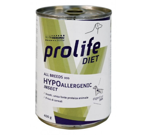 Prolife Hypoallergenic per Cani All Breeds Insect da 400 gr