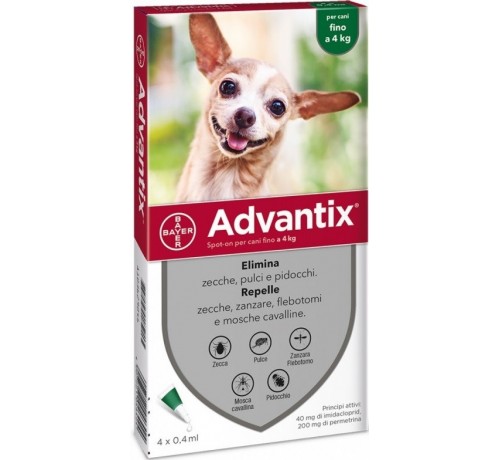 Advantix Spot-On per cani fino a 4 kg
