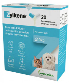 Vetoquinol Zylkene per Cani e Gatti fino a 10kg da 20 capsule 75 mg