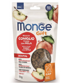 Monge Gift Meat Minis Dental per Gatti al Coniglio con Mela da 50 gr