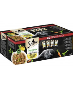 Sheba Multipack Nature's Collection Selezione Delicata in Gelatina per Gatti con Pollo, Tacchino, Anatra e Pollame bst da 85 gr 