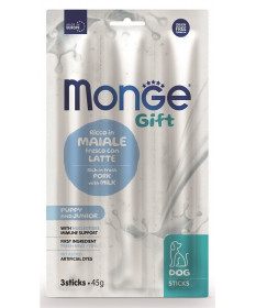Monge Gift Sticks per Cani al Maiale con Latte da 3 pz 