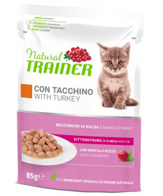 Trainer Natural per Gatti Kitten con Tacchino da 85 gr
