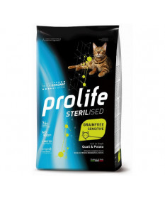 Prolife Sterilised Grain Free per Gatti Adulti con Quaglia e Patate da 1,5 Kg