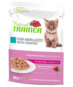 Trainer Natural per Gatti Kitten con Merluzzo da 85 gr