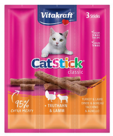 Vitakraft Cat Stick con Tacchino e Agnello da 3 pz 
