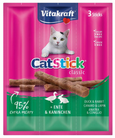Vitakraft Cat Stick con Anatra e Coniglio da 3 pz 