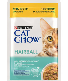 Cat Chow Hairball con Pollo e Fagiolini da 85 gr