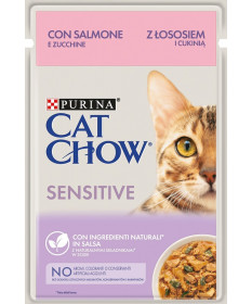 Cat Chow Sensitive con Salmone e Zucchine da 85 gr