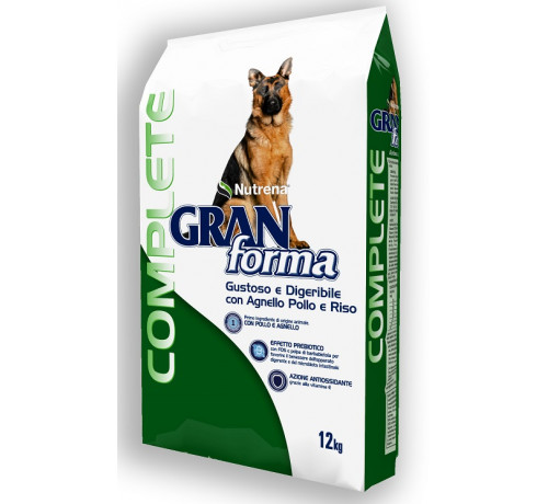 Nutrena Gran Forma Complete per Cani con Pollo, Agnello e Riso da 12 kg