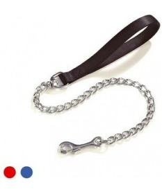 Camon Guinzaglio in Nylon con Catena in Acciaio 3x400 mm per Cani