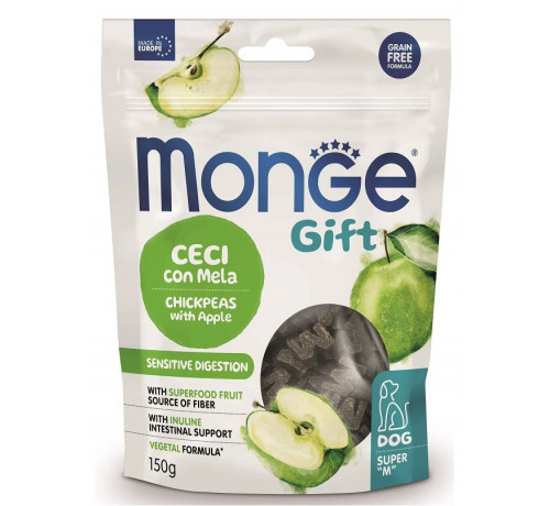 Monge Gift Super "M" per Cani ai Ceci con Mela da 150 gr
