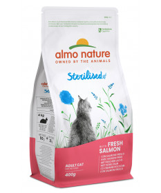 Almo Nature per Gatto Adult Sterilised con Salmone e Riso da 400 gr
