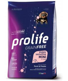 Prolife Grain Free per Cani Puppy Mini con Maiale e Patate da 600 gr