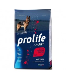 Prolife Dog Smart Adult Medium/Large con Manzo e Riso per Cani da 12 kg